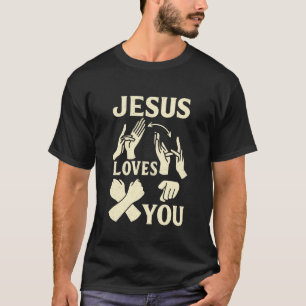 ASL-Lehrer Amerikanische Gebärdensprache Christlic T-Shirt
