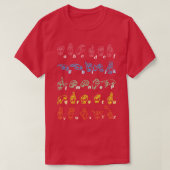 ASL Lehrer Hand Alphabet Learning T-Shirt (Design vorne)