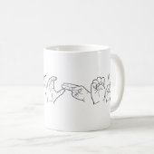 Asl-Lehrer-Tasse - amerikanisches Zeichen-Sprache Kaffeetasse (VorderseiteRechts)
