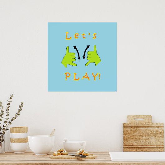 ASL Let's PLAY! Poster (Küche)