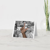 ASL Letter L mit BildCollage Dankeskarte (Vorderseite)