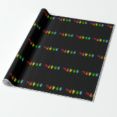 ASL LGBTQ Sign Language Geschenkpapier (Ungerollt)