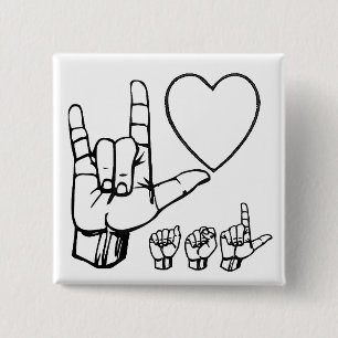 asl-Liebe, Herz, asl Button