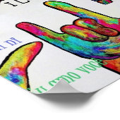 ASL-Liebe in jedem Sprachposter Poster (Ecke)