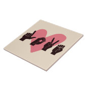 ASL Liebe IV - Valentinstag Fliese (Seite)