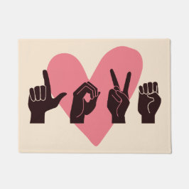 ASL Liebe IV - Valentinstag Fußmatte