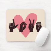 ASL Liebe IV - Valentinstag Mousepad (Mit Mouse)