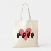 ASL Liebe IV - Valentinstag Tragetasche (Rückseite)