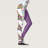 Asl-Liebe kann unterschiedliches Lila sein Leggings (Rechts)