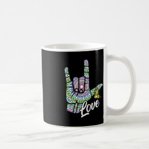 ASL Liebe Sie geben Gebärdensprache Butterfly Deaf Kaffeetasse
