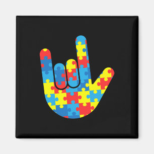 ASL Liebe Signage Language Autismus Geschenkgutsch Magnet