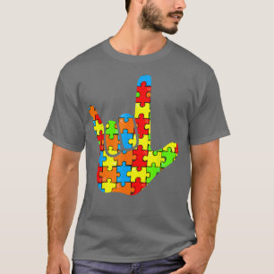 ASL Liebe Signage Language Autismus Geschenkgutsch T-Shirt