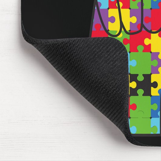 ASL Liebe Signature Autismus Sensibilisierung Unte Mousepad (Ecke)