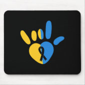 ASL Liebe Signieren Non-verbal Down Syndrome Aware Mousepad (Vorne)