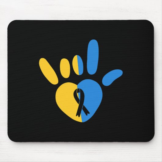 ASL Liebe Signieren Non-verbal Down Syndrome Aware Mousepad (Vorne)
