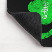 Asl Love Sign Language St Patrick's Day Deaf Aware Mousepad (Ecke)