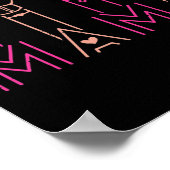 ASL Mama American Sign Language Deaf Awareness Sup Poster (Ecke)