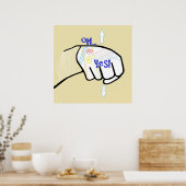 ASL Oh YES Poster (Küche)