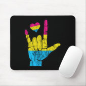 Asl Pride Panual Hearing Loss Deaf Bewusstsein Mon Mousepad (Mit Mouse)