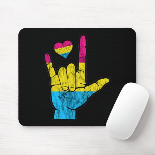 Asl Pride Panual Hearing Loss Deaf Bewusstsein Mon Mousepad (Mit Mouse)