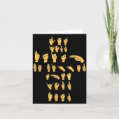 Asl Quote - Let Your Faith Be Bigger Than Your Asl Karte (Vorderseite)