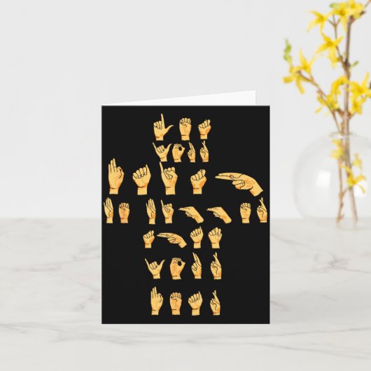 Asl Quote - Let Your Faith Be Bigger Than Your Asl Karte (Gelbe Blume)