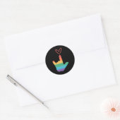 ASL Rainbow Liebe Symbol Deaf Runder Aufkleber (Umschlag)