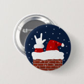ASL Santa w/ I Liebe Sie handprägen Weihnachtsscha Button (Vorne & Hinten)