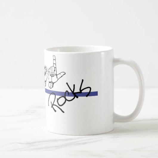 ASL schaukelt Kaffee-Tasse Kaffeetasse (Rechts)