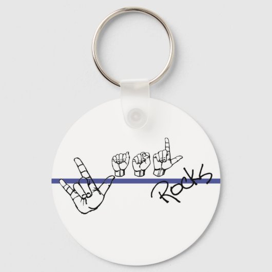 ASL-Schlüsselkette Schlüsselanhänger (Vorderseite)