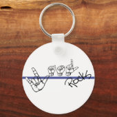 ASL-Schlüsselkette Schlüsselanhänger (Vorderseite)