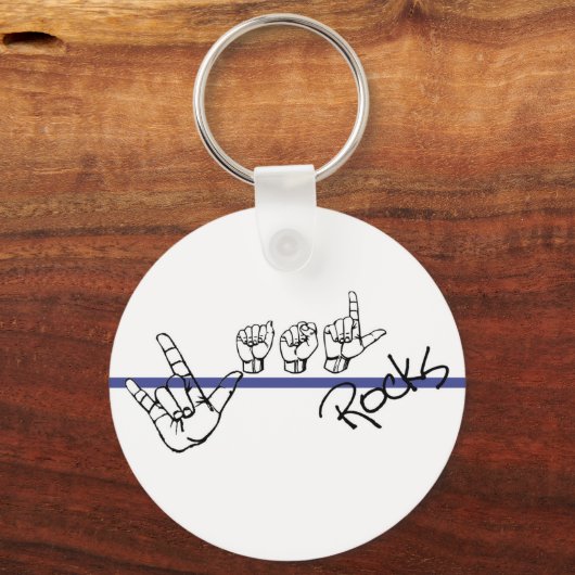 ASL-Schlüsselkette Schlüsselanhänger (Vorderseite)