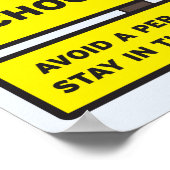 ASL School Zone Poster (Ecke)