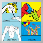 ASL-Schritte zum Erfolg Poster (Vorne)