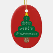 ASL - Sehr frohen Weihnachten zu Ihnen verzieren Keramik Ornament (Hinten)