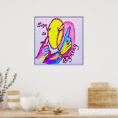 ASL Sign für mich Poster (Küche)