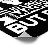 Asl Sign Language Asl Like Magic But Real Deaf Poster (Ecke)