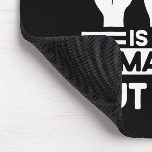 ASL Sign Language ASL wie Magie, aber echter Tod Mousepad (Ecke)