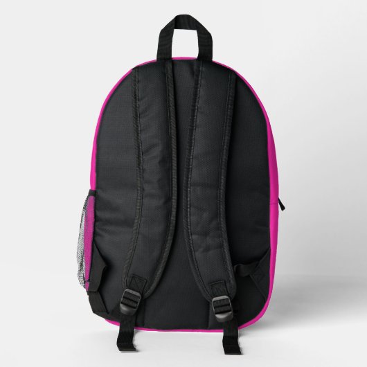 ASL Sign Language Backpack – Hot Magenta Bedruckter Rucksack (Rückseite)