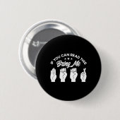 Asl Sign Language Bring Me Beer Deaf  Button (Vorne & Hinten)