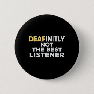 Asl Sign Language Hearing Loss Awareness Button