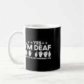 Asl Sign Language I'm Deaf Also Ignoring You Deaf  Kaffeetasse (Links)