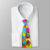 ASL Sign Language Pixel Liebe Pop Neck Tie Krawatte (Gebunden)