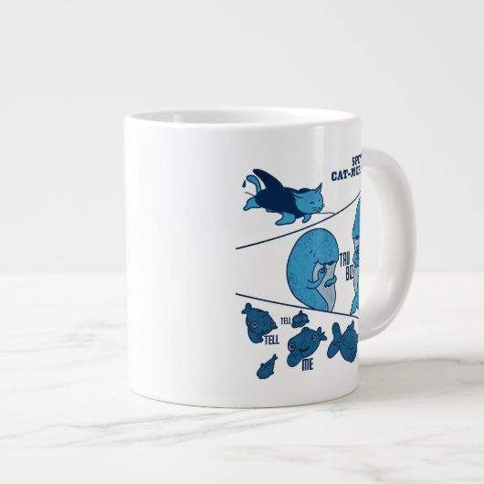 ASL Sign with Deaf Culture - Tru Biz Jumbo-Tasse (Vorderseite Rechts)