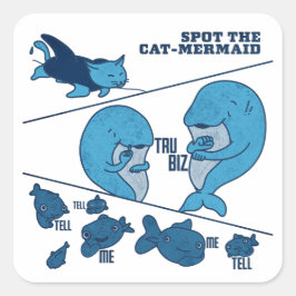 ASL Sign with Deaf Culture - Tru Biz  Quadratischer Aufkleber