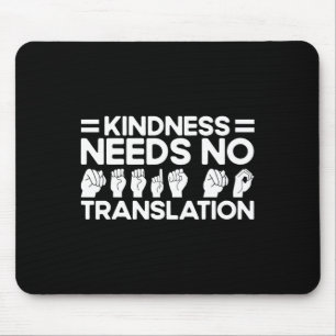 ASL-Signatur-Sprachfreude braucht keine Übersetzun Mousepad