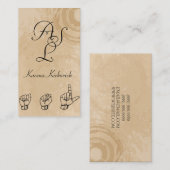 ASL-Signatur-Sprachübersetzer-Visitenkarte Visitenkarte (Vorne/Hinten)