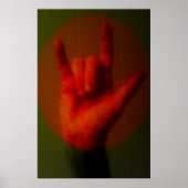 ASL Signieren I Liebe You Poster (Vorne)