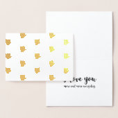 ASL Signsprache I Liebe You Gold Foil Kraft Card Folienkarte (Anzeige)