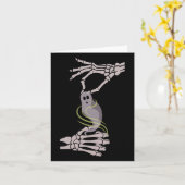 Asl Skeleton Hands Ghost Spooky Halloween Karte (Gelbe Blume)
